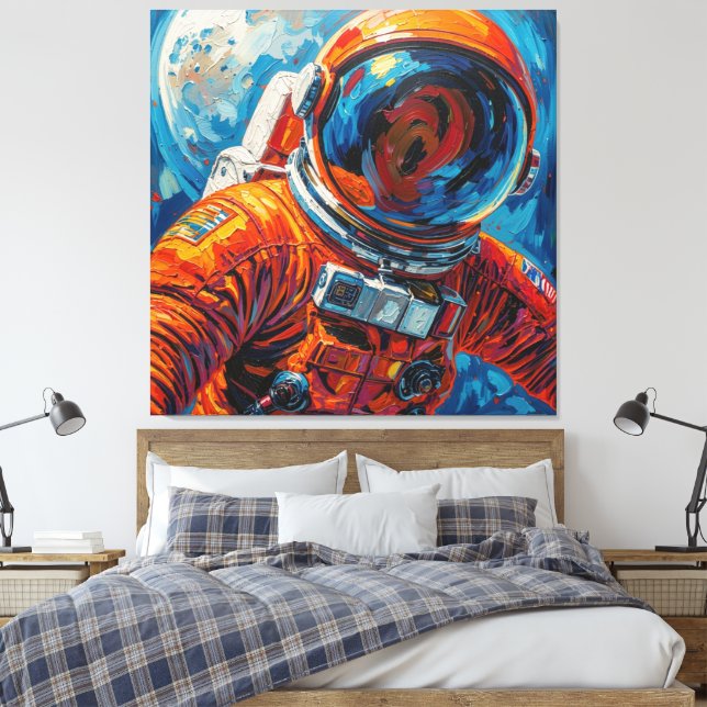 Lienzo Anillo alrededor de la Luna-7 (Insitu(Dormitorio))