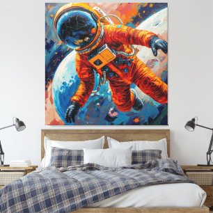 Lienzo Anillo alrededor de la Luna-9
