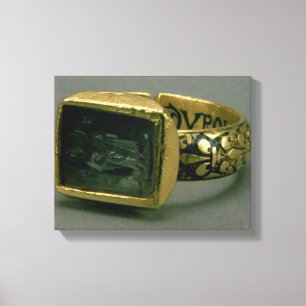 Lienzo Anillo de Signet de rey Louis IX de Francia (St.