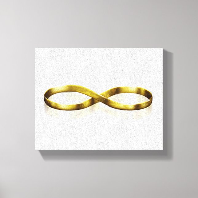 Lienzo Anillos de Boda infinitos (Anverso)