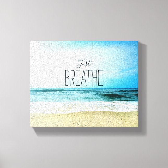 Lienzo Animación para respirar en la playa (Anverso)