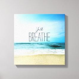 Lienzo Animación para respirar en la playa