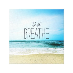 Lienzo Animación para respirar en la playa