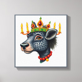 Lienzo Animados festivos Kwanzaa Animales salvajes disfra