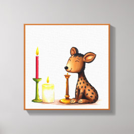 Lienzo Animados festivos Kwanzaa Animales salvajes disfra