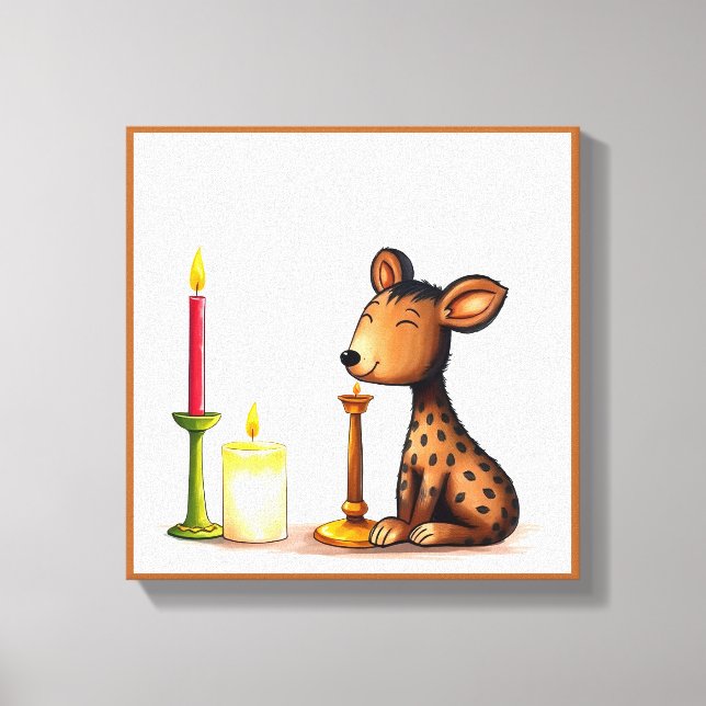 Lienzo Animados festivos Kwanzaa Animales salvajes disfra (Anverso)