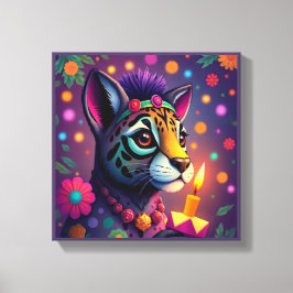 Lienzo Animados festivos Kwanzaa Animales salvajes disfra