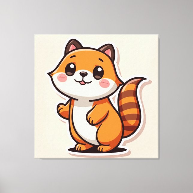 Lienzo Animal de Cute (Anverso)