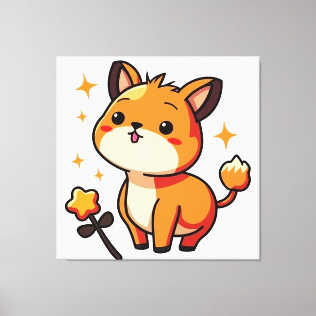 Lienzo Animal de Cute (Anverso)