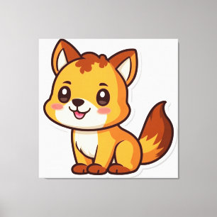 Lienzo Animal de Cute