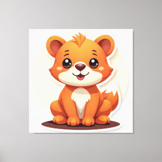 Lienzo Animal de Cute