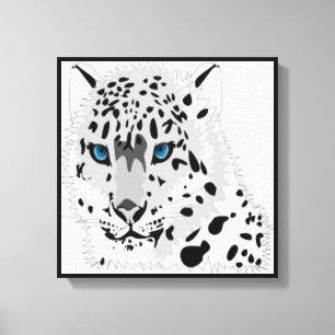 LIENZO ANIMAL DE LEOPARTE DE NIEVE