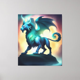 Lienzo animal místico