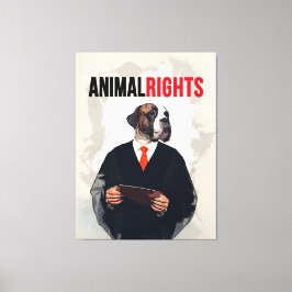 Lienzo Animal Rights