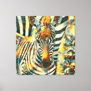 Lienzo AnimalArt_Zebra_002