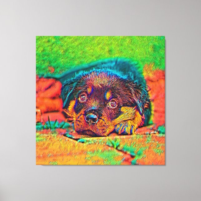 Lienzo AnimalColor_Dog_002 (Anverso)