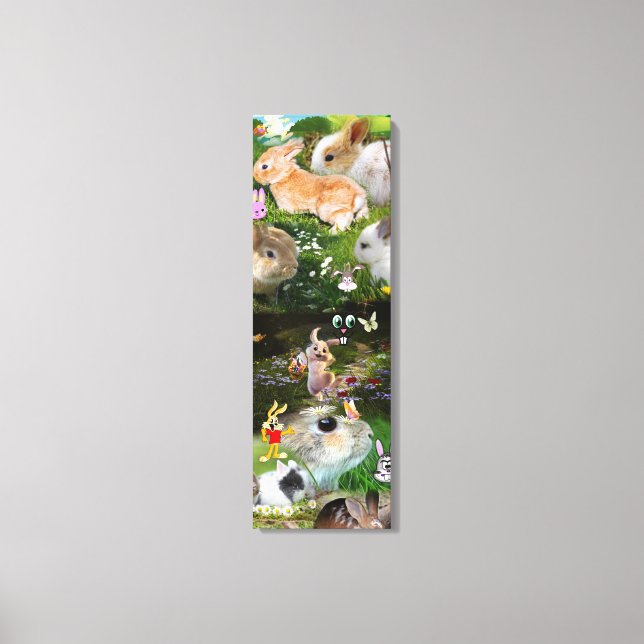 Lienzo Animales de granja de conejo conejo conejo/bebé (Anverso)