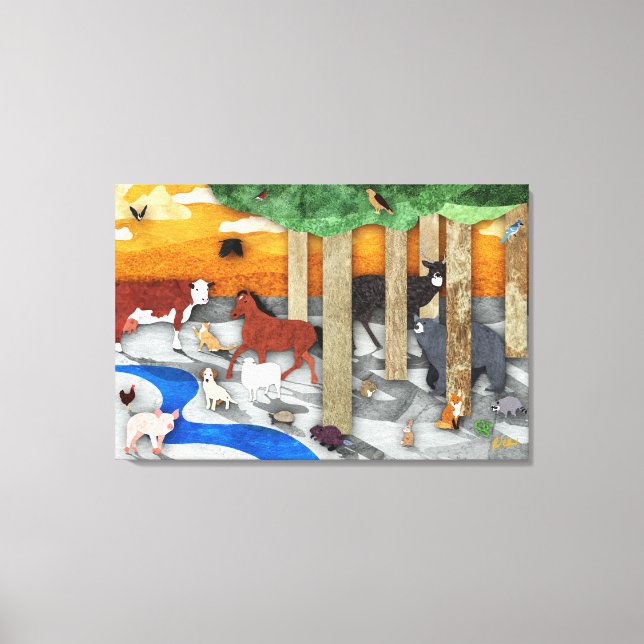 Lienzo Animales de Tennessee (Anverso)