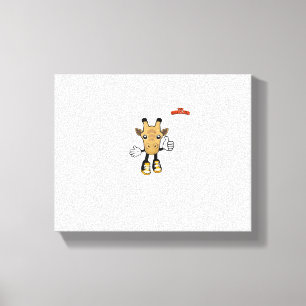 Lienzo animales emoji jirafa pulgar hacia arriba 