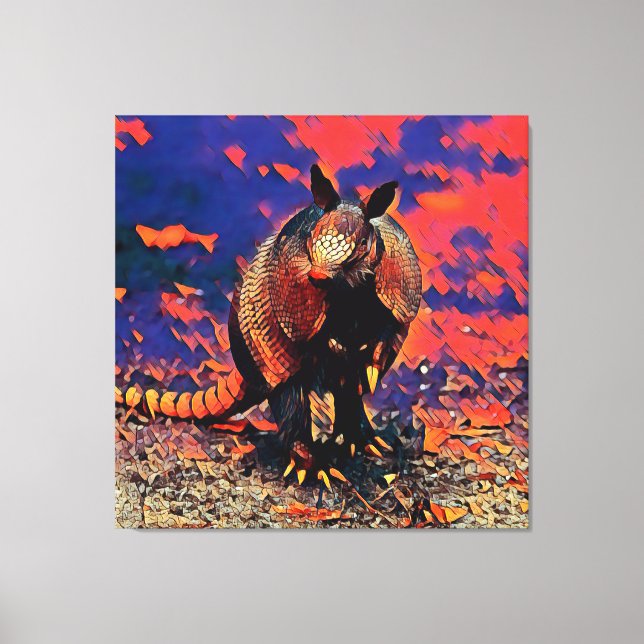 Lienzo AnimalMix_Armadillo_001 (Anverso)