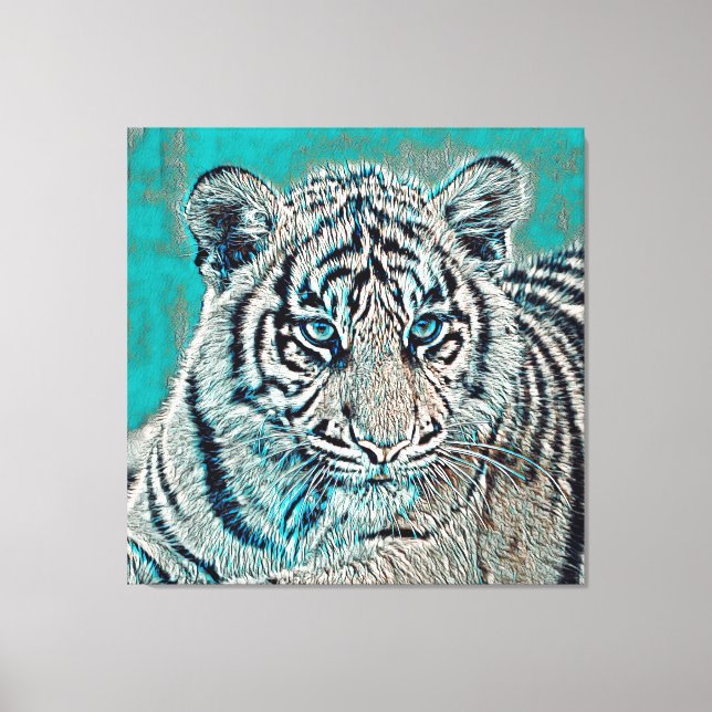 Lienzo AnimalMix_Tiger_046 (Anverso)