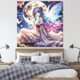 Lienzo Anime Chica Moon Fairy Princess in Garden