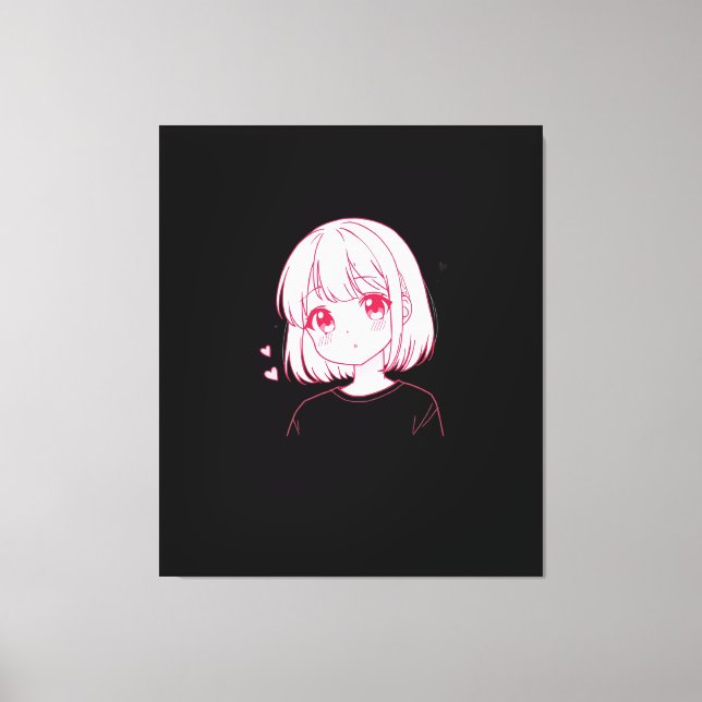 Lienzo "Anime Love Vibes" (Anverso)