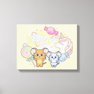 Lienzo Anime Magical Candyland con Jerry y Tuffy