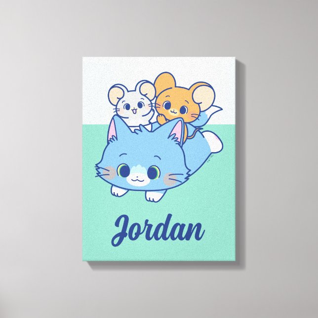 Lienzo Anime Tom, Jerry y Tuffy (Anverso)