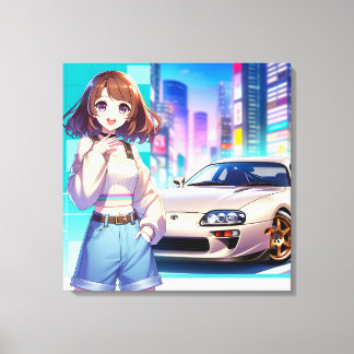 Lienzo Anime Toyota Supra