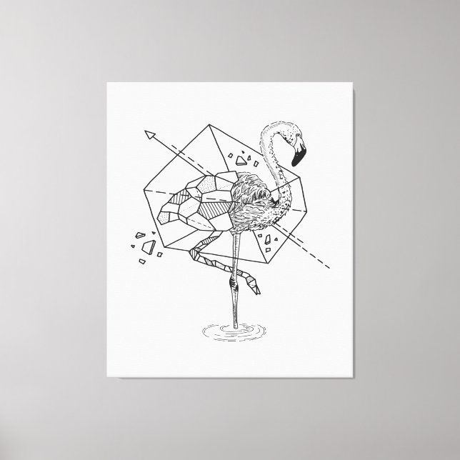 Lienzo Aniometría Flamingo Regalos Lover | Flamingo Lover (Anverso)