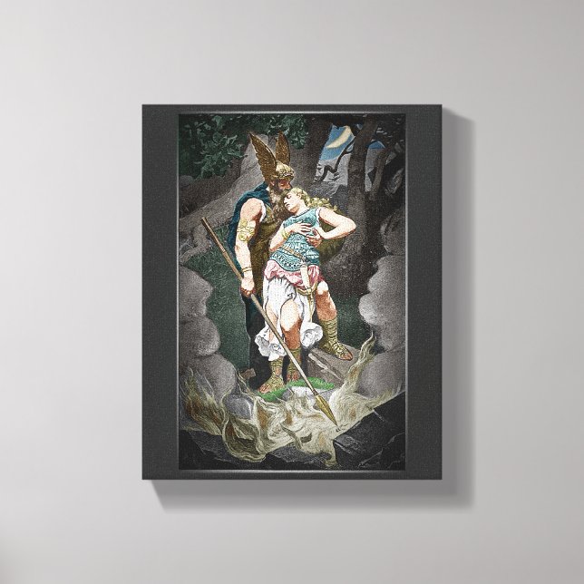 LIENZO ANIVERSARIO DE BODAS CON TEMA VIKINGO (Anverso)