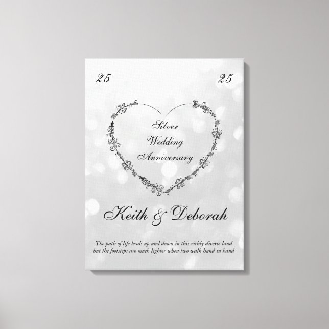 Lienzo Aniversario de la Plata del personalizable (Anverso)