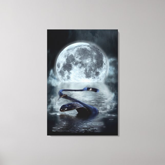 Lienzo Año chino de la serpiente de agua de serpiente ser (Anverso)