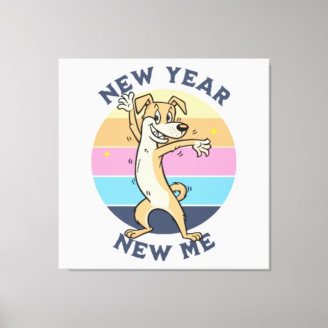 Lienzo Año Nuevo Nuevo Yo (Anverso)