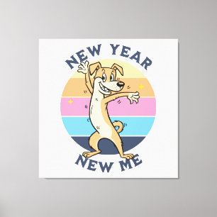 Lienzo Año Nuevo Nuevo Yo