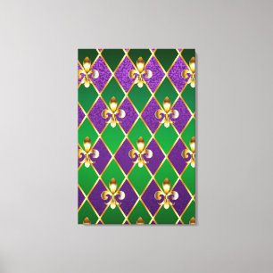 Lienzo Antecedentes de joyas Mardi Gras