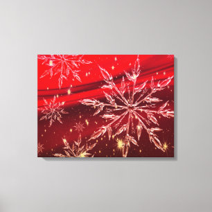 Lienzo Antecedentes de Navidades rojos