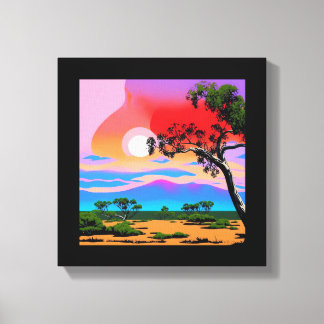 Lienzo Antecedentes del desierto abstracto