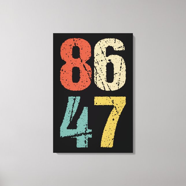 Lienzo Anti-Trump - 86 47 I (Anverso)