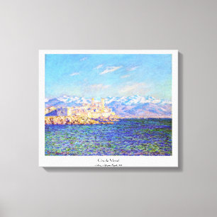 Lienzo Antibes, efecto tardío, 1888 Claude Monet fresco,