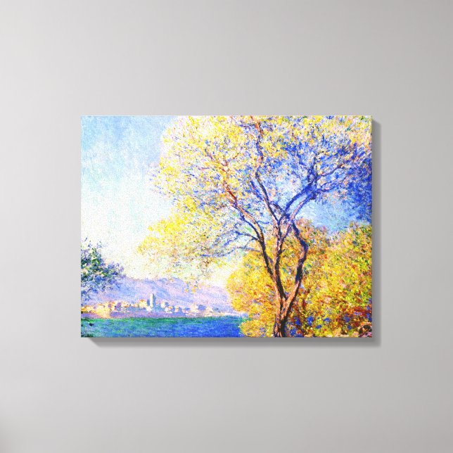 Lienzo Antibes visto desde los Salis Gardens Claude Monet (Anverso)
