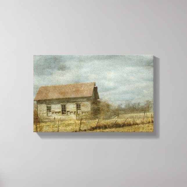 Lienzo Antigua granja (Anverso)