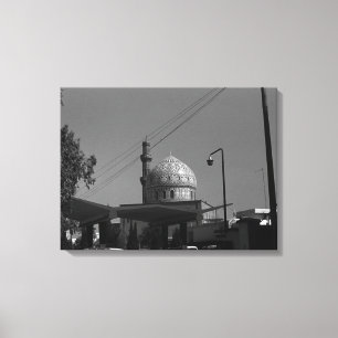 Lienzo Antigua Iraq Estación de gas de Bagdad en la mezqu