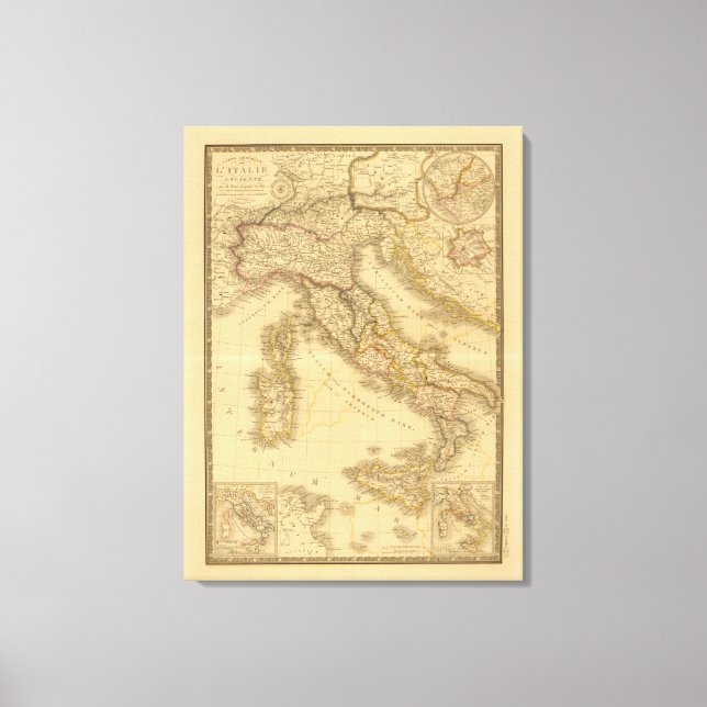 Lienzo Antigua Italia (Anverso)