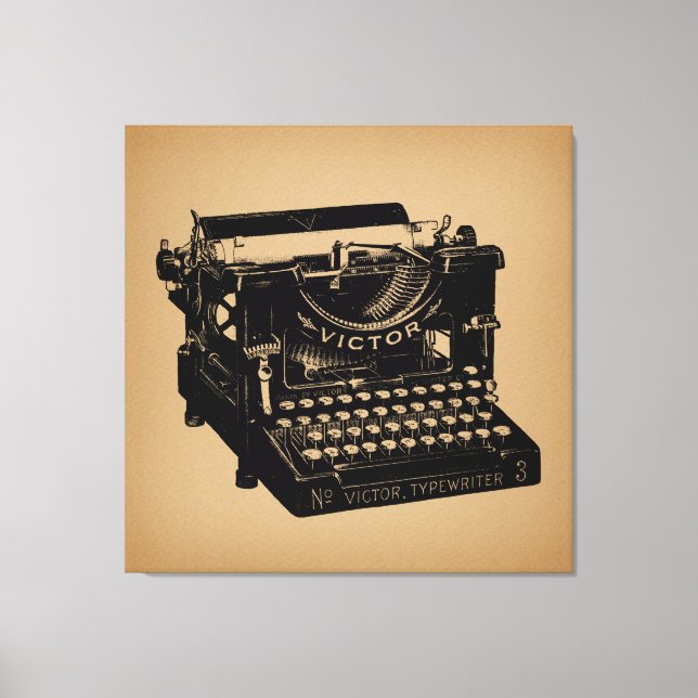 Lienzo Antigua máquina de escribir antigua máquina de esc (Anverso)