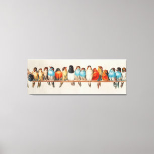 Lienzo Antigua Perca de las Aves Hector Giacomelli