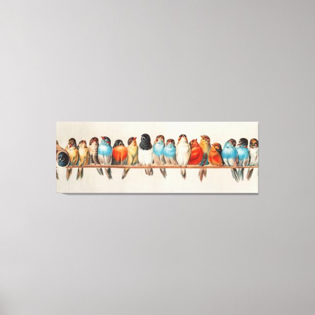 Lienzo Antigua Perca de las Aves Hector Giacomelli (Anverso)