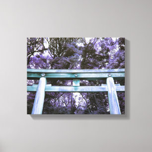 Lienzo Antigua puerta del santuario Meiji en el Parque Yo