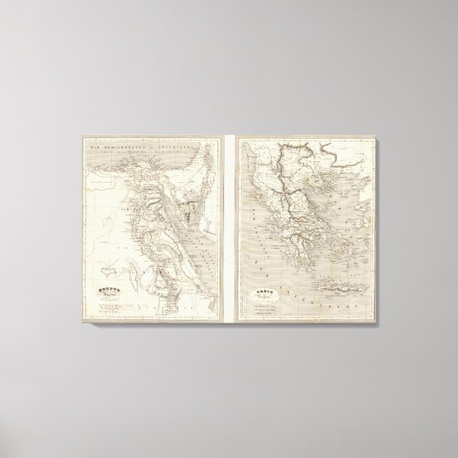 Lienzo Antiguo Egipto, Antigua Grecia (Anverso)